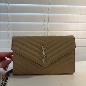 Yves Saint Laurent Classic Cassandre Chained Wallet Medium